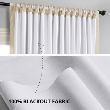 Rideaux occultants extra larges en velours Signature Exclusive Fabrics (1 panneau) - Luxueux rideaux occultants
