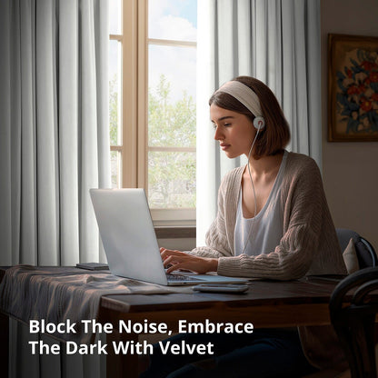 Rideaux occultants extra larges en velours Signature Exclusive Fabrics (1 panneau) - Luxueux rideaux occultants