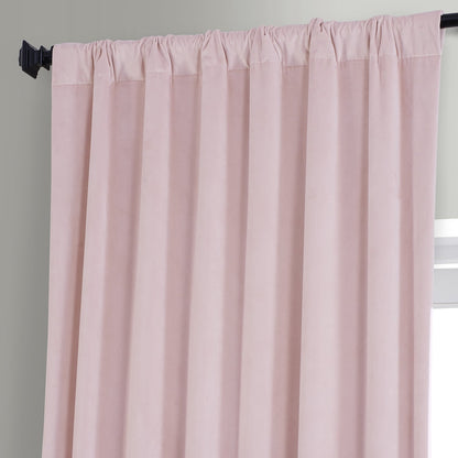 Rideaux occultants en velours peluche signature Exclusive Fabrics (1 panneau) - Rideaux doux et luxueux pour un contrôle optimal de la lumière et une touche d'élégance