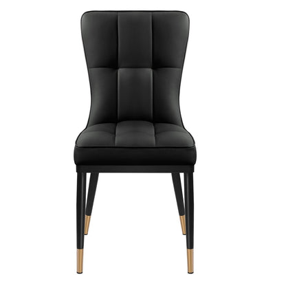 Lot de 2/4 chaises de salle à manger rembourrées en similicuir