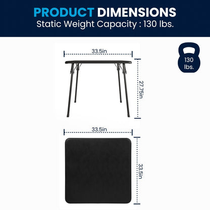 Table de cartes pliable en vinyle