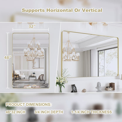 Miroir de salle de bain mural encadré