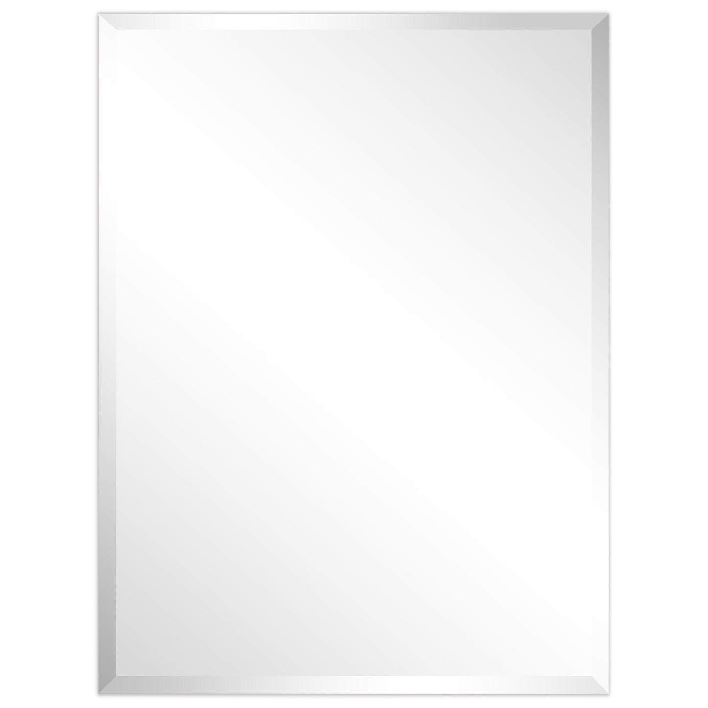 Miroir mural prismatique biseauté sans cadre - Carré/Rectangulaire - Transparent