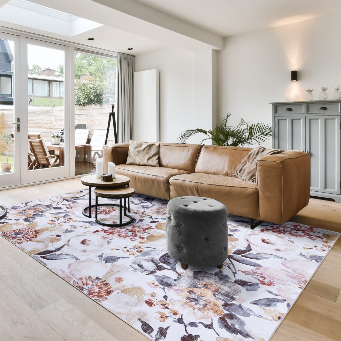 Collection de tapis Gertmenian Crystal Print, lavables, imprimés numériquement, à poils plats, en polyester antidérapant