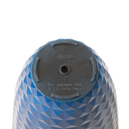 Glitzhome 19,75 H Pot de fleurs haut surdimensionné écologique en fausse céramique texturée en diamant (Ensemble de 2)