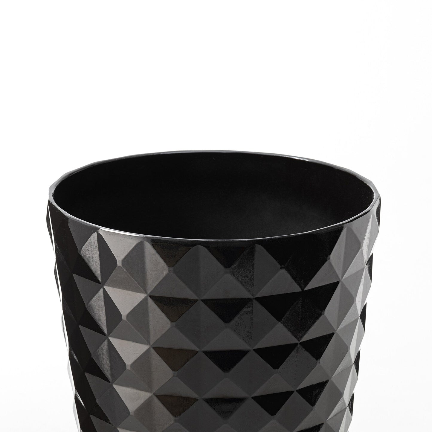 Glitzhome 19,75 H Pot de fleurs haut surdimensionné écologique en fausse céramique texturée en diamant (Ensemble de 2)