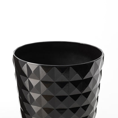 Glitzhome 19,75 H Pot de fleurs haut surdimensionné écologique en fausse céramique texturée en diamant (Ensemble de 2)