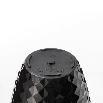 Glitzhome 19,75 H Pot de fleurs haut surdimensionné écologique en fausse céramique texturée en diamant (Ensemble de 2)