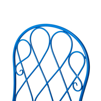 Ensemble de bistrot pliant d'extérieur en métal Glitzhome 3 pièces avec table et chaises