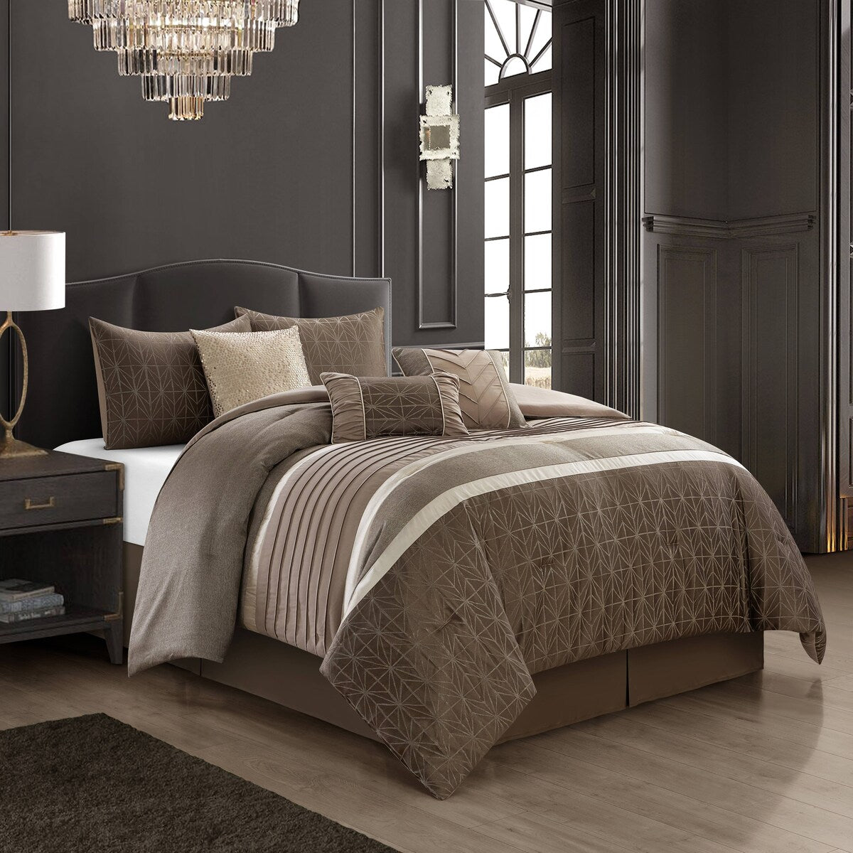 Ensemble de couette géométrique 7 pièces Nanshing Bryan