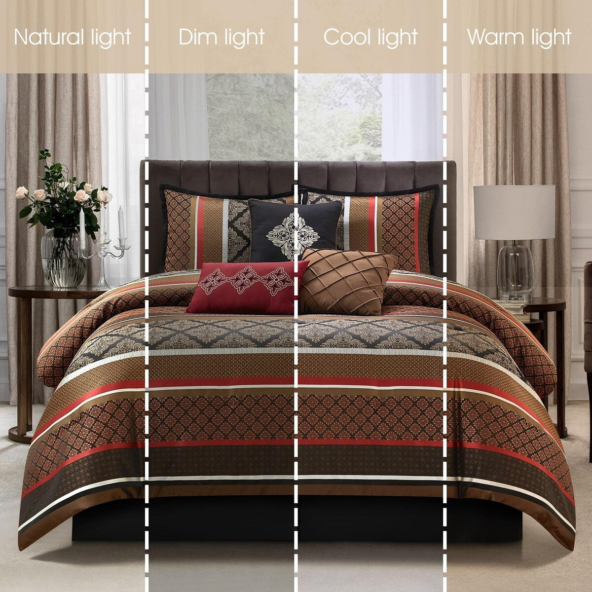 Ensemble de couette géométrique jacquard 7 pièces Nanshing Jensen