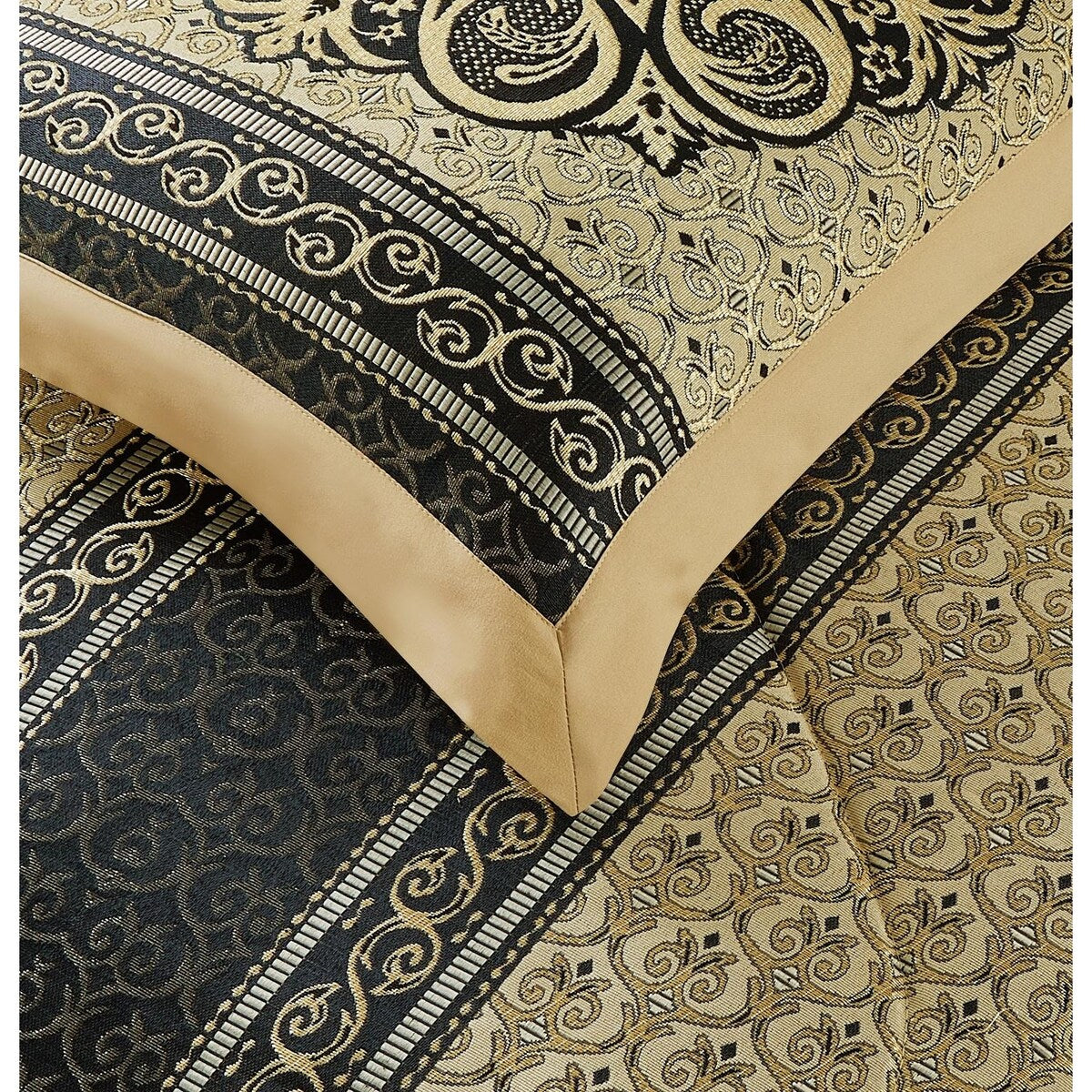 Ensemble de couette élégant à médaillon Nanshing Prince 7 pièces