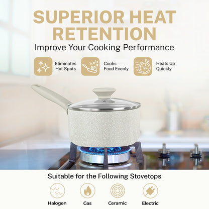 Ensemble de 20 ustensiles de cuisine et de pâtisserie antiadhésifs Granitestone Desert Cream