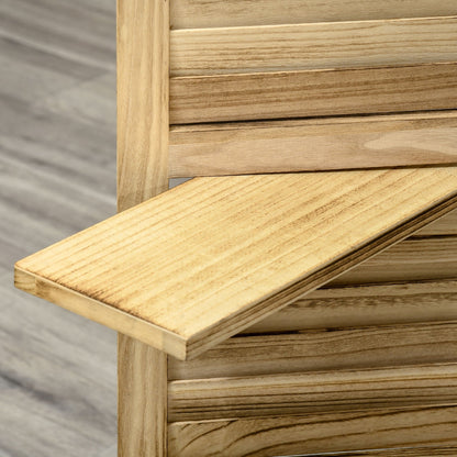 Paravent pliable HOMCOM à 4 panneaux, 1,68 m de haut, panneau d'intimité autoportant pour chambre à coucher - 162,2 x 1,9 x 170 cm