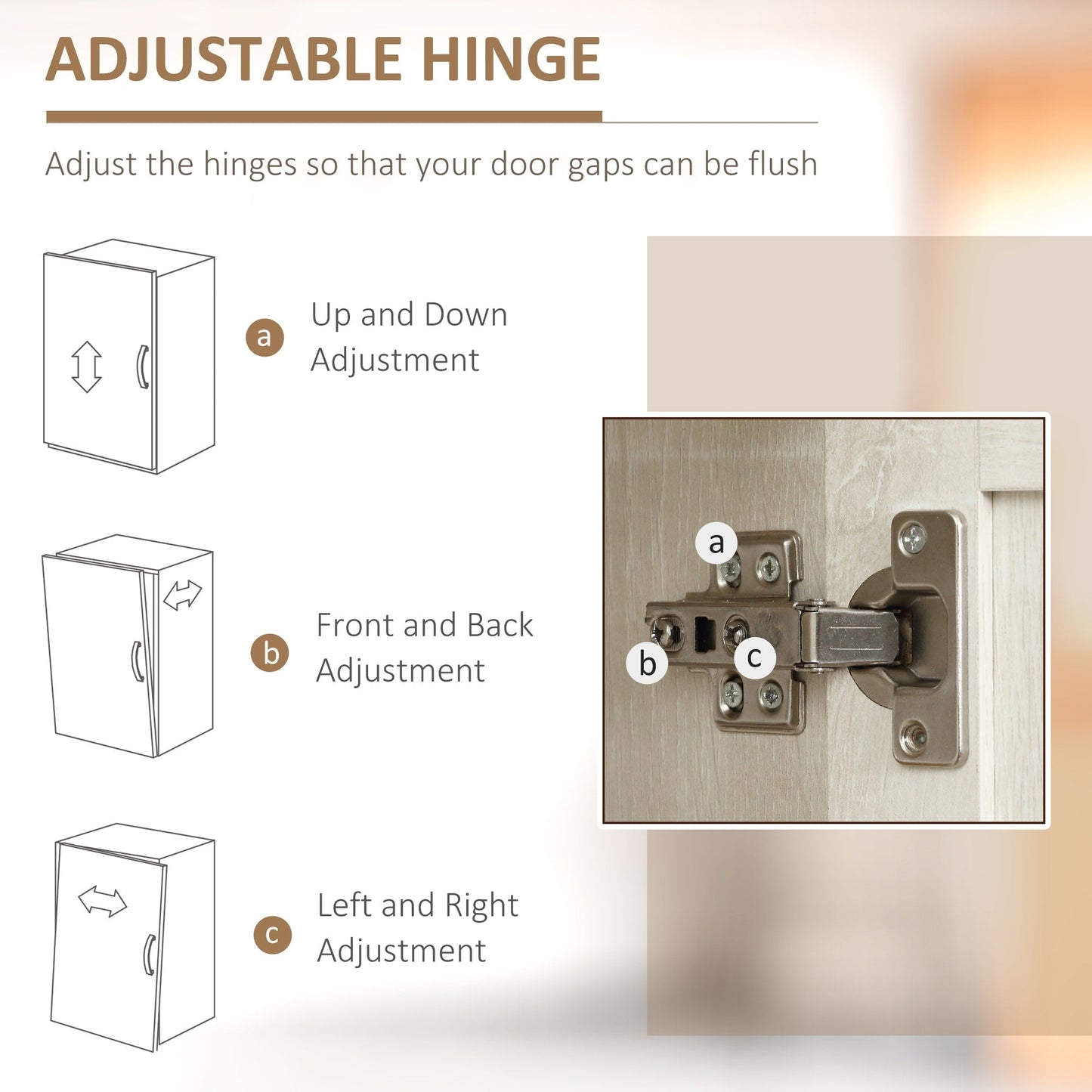 HOMCOM 63 Garde-manger à 2 portes, meuble de rangement autoportant avec étagères à 5 niveaux et 2 étagères réglables pour salle à manger