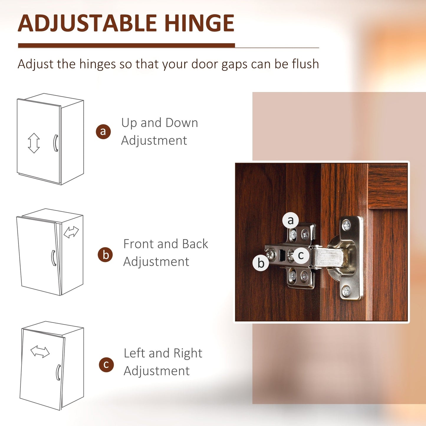 HOMCOM 63 Garde-manger à 2 portes, meuble de rangement autoportant avec étagères à 5 niveaux et 2 étagères réglables pour salle à manger