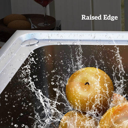 Évier utilitaire extérieur HOMCOM, évier profond en acier inoxydable, évier de cuisine autoportant à une cuve, 99 cm x 99 cm