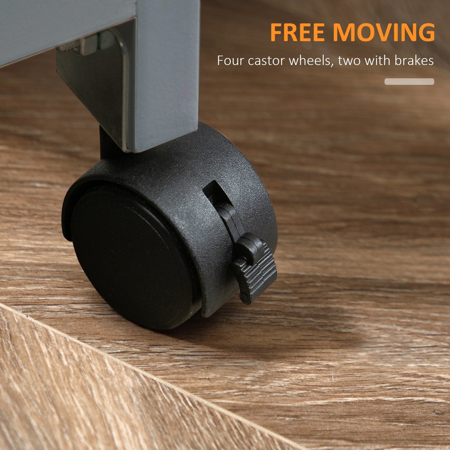 Chariot de cuisine roulant HOMCOM, chariot de service de bar, chariot compact sur roulettes avec plateau en bois, étagères et tiroirs pour la salle à manger à domicile