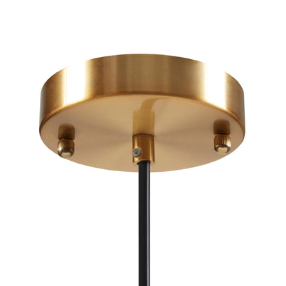 Suspension en verre en forme de cloche auburn INK+IVY