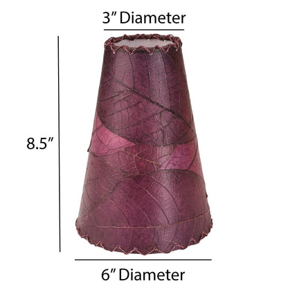 Lampe murale Eangee Gecko faite main, abat-jour feuilles de cacao, 40,6 x 17,8 x 61 cm