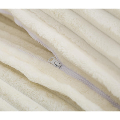 Canapé-lit Harmonia 109 W surdimensionné en velours côtelé, siège profond, double méridienne avec 4 oreillers