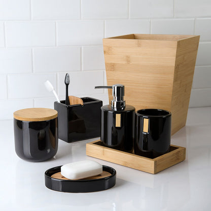 Corbeille à papier Haven en bambou léger