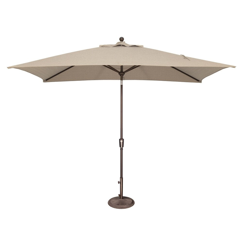 Parasol rectangulaire inclinable SimplyShade Catalina de 3 mètres (10 pieds) à bouton-poussoir