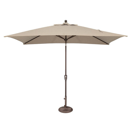 Parasol rectangulaire inclinable SimplyShade Catalina de 3 mètres (10 pieds) à bouton-poussoir