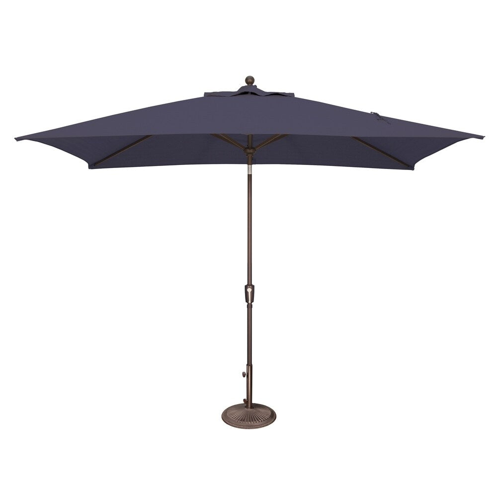 Parasol rectangulaire inclinable SimplyShade Catalina de 3 mètres (10 pieds) à bouton-poussoir