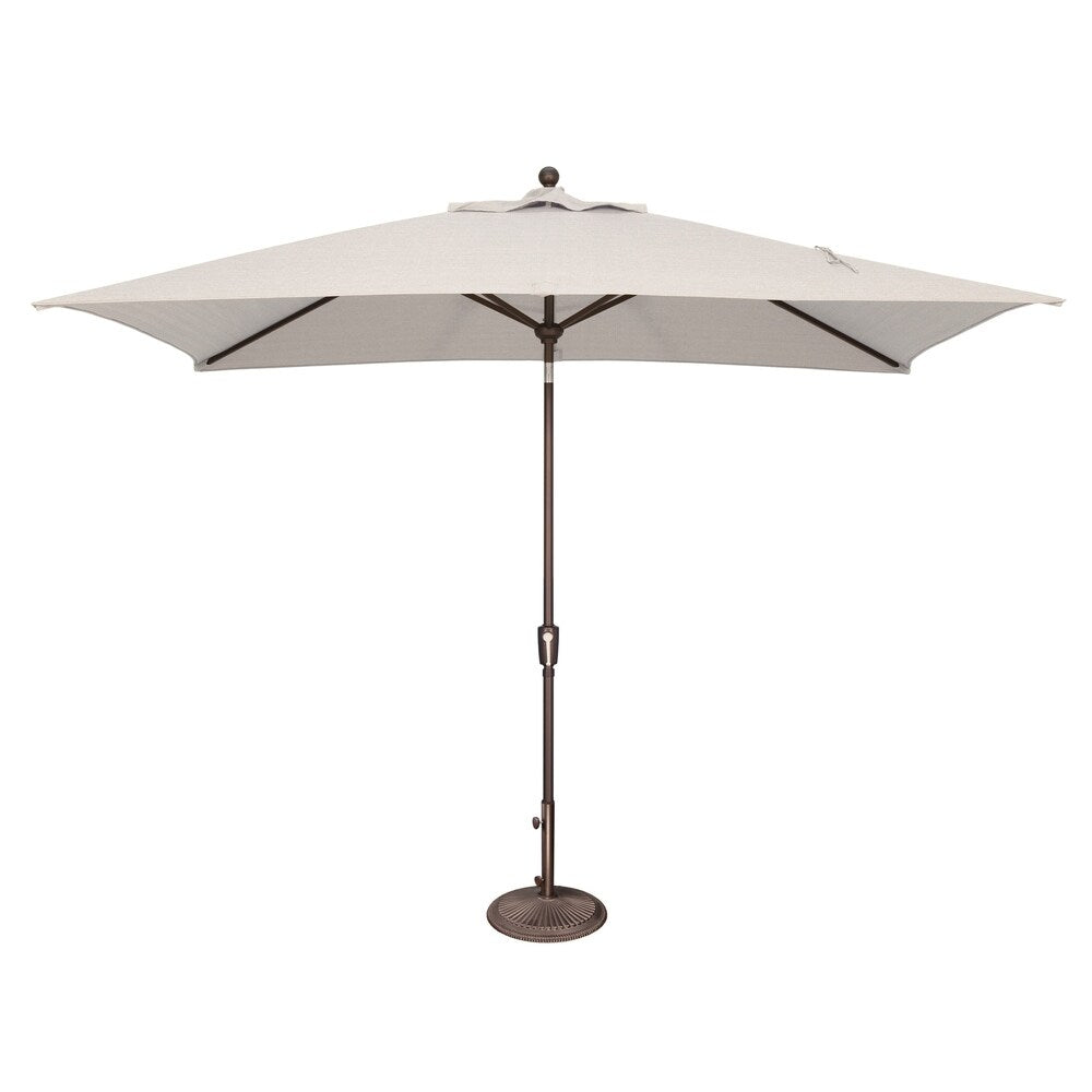 Parasol rectangulaire inclinable SimplyShade Catalina de 3 mètres (10 pieds) à bouton-poussoir