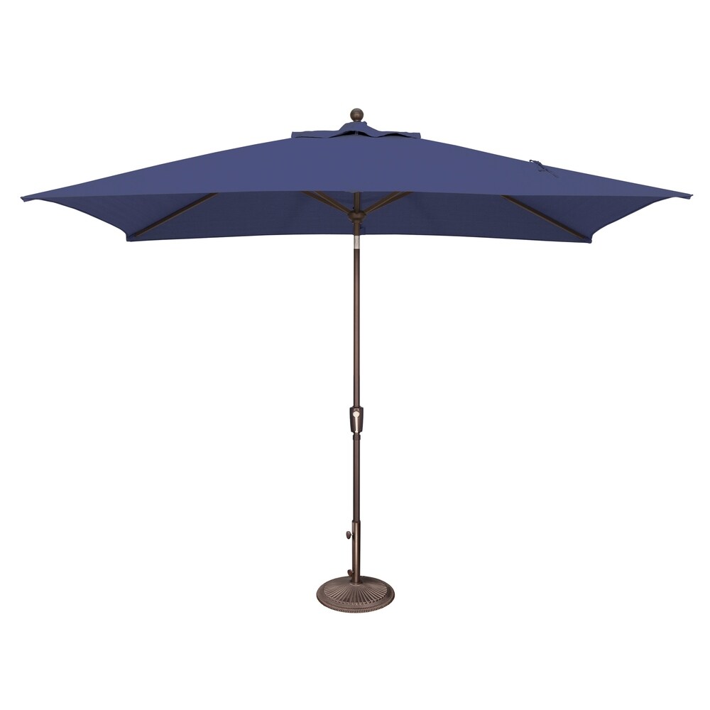 Parasol rectangulaire inclinable SimplyShade Catalina de 3 mètres (10 pieds) à bouton-poussoir