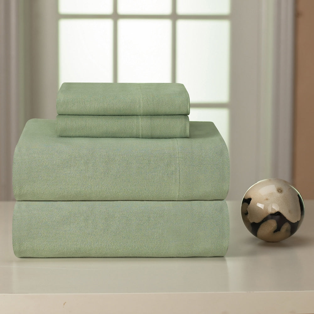 Ensemble de draps en flanelle de coton épais