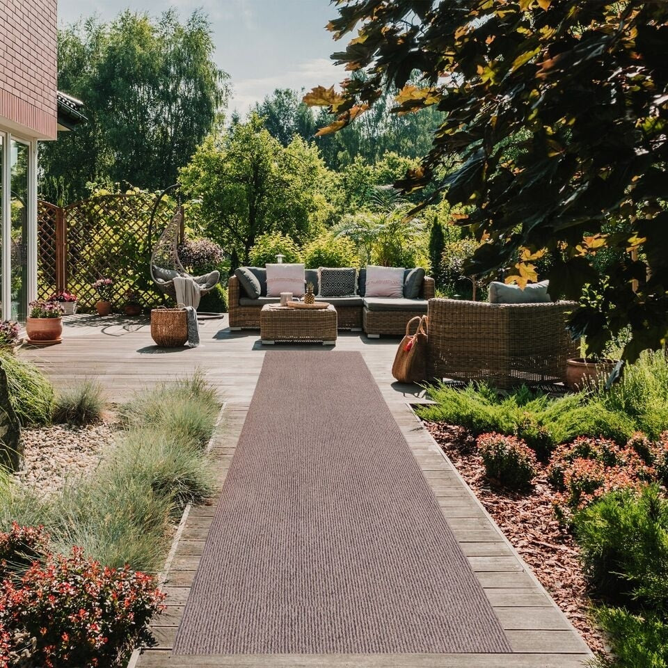 Tapis de couloir intérieur/extérieur de haute qualité, sur mesure, avec envers antidérapant en PVC, 91 cm de large x longueur au choix