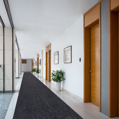 Tapis de couloir intérieur/extérieur de haute qualité, sur mesure, avec envers antidérapant en PVC, 91 cm de large x longueur au choix