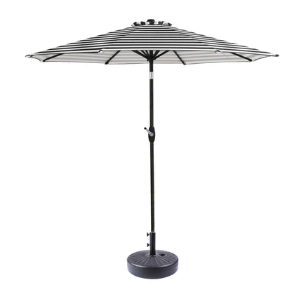 Parasol de patio Holme de 9 pieds et support de base