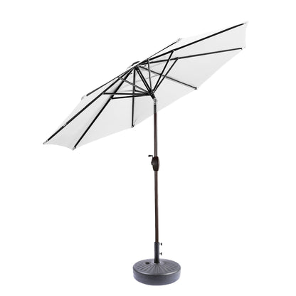 Parasol de patio Holme de 9 pieds et support de base