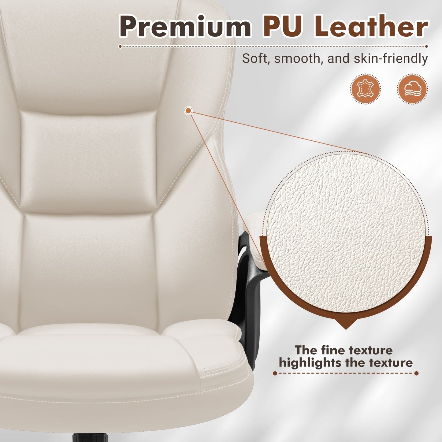 Chaise de bureau ergonomique Homall à dossier haut