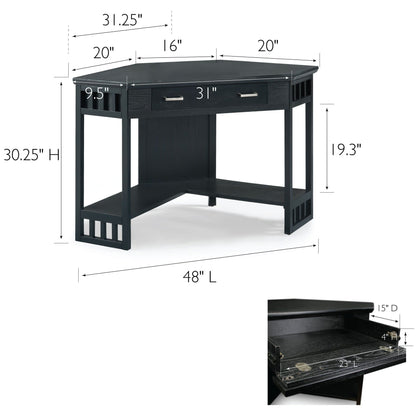 Bureau d'écriture d'angle Leick Home Mission