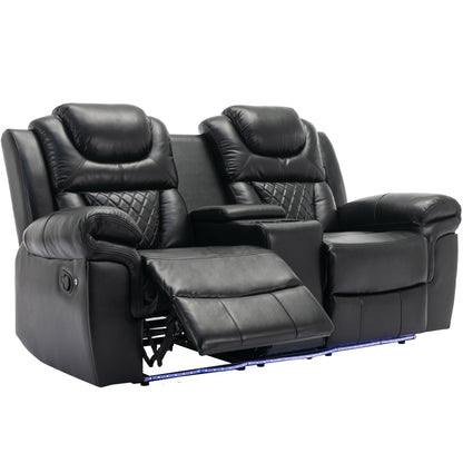 Fauteuil inclinable manuel pour cinéma maison avec rangement escamotable