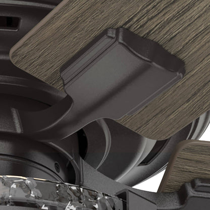 Ventilateur de plafond intérieur/extérieur Hunter 52 Canyon Ridge avec éclairage LED et télécommande - Style campagnard, rustique, industriel