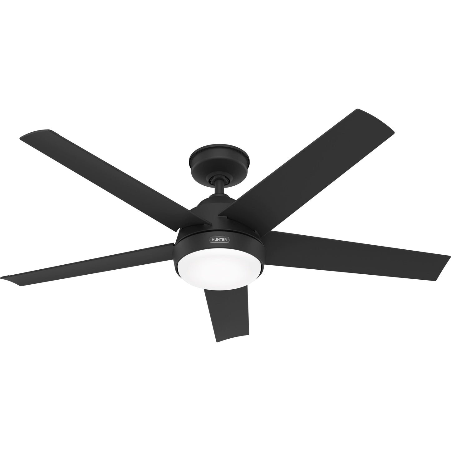 Ventilateur de plafond extérieur Hunter 52 Skyflow avec kit d'éclairage LED, commande murale - Style côtier moderne contemporain - WeatherMax - RÉSISTANT À L'EAU !