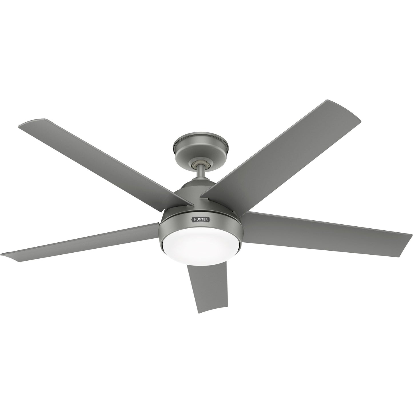 Ventilateur de plafond extérieur Hunter 52 Skyflow avec kit d'éclairage LED, commande murale - Style côtier moderne contemporain - WeatherMax - RÉSISTANT À L'EAU !