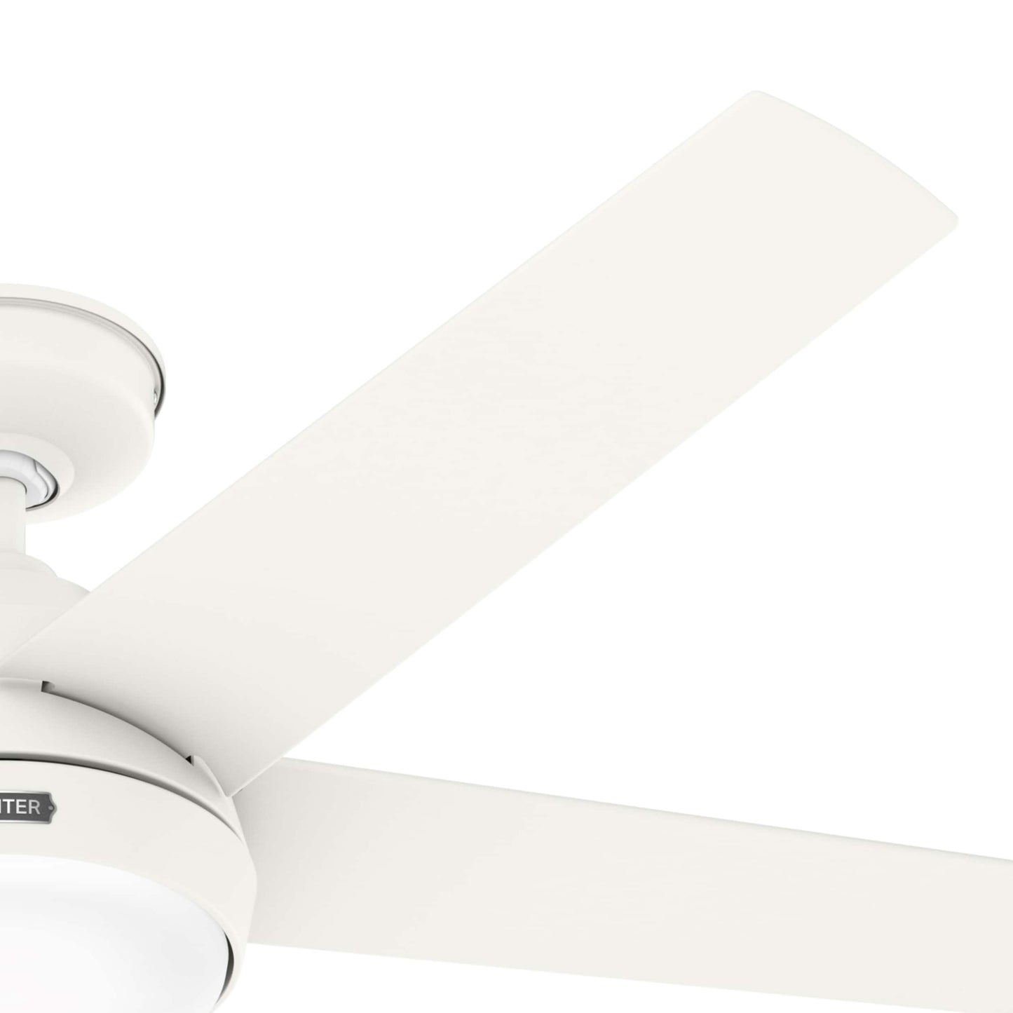 Ventilateur de plafond extérieur Hunter 52 Skyflow avec kit d'éclairage LED, commande murale - Style côtier moderne contemporain - WeatherMax - RÉSISTANT À L'EAU !