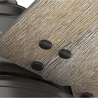 Ventilateur de plafond Hunter WiFi Whittington avec lumière LED, télécommande portable - Moulin à vent - Style industriel, campagnard, rustique - VENTILATEUR INTELLIGENT !