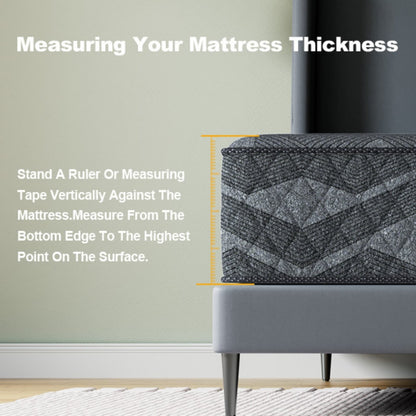 Matelas SweDrea Plush Hybrid en mousse à mémoire de forme 8/12 po. respirant et rafraîchissant, certifié CertiPUR-US, SGS et OEKO-TEX®.