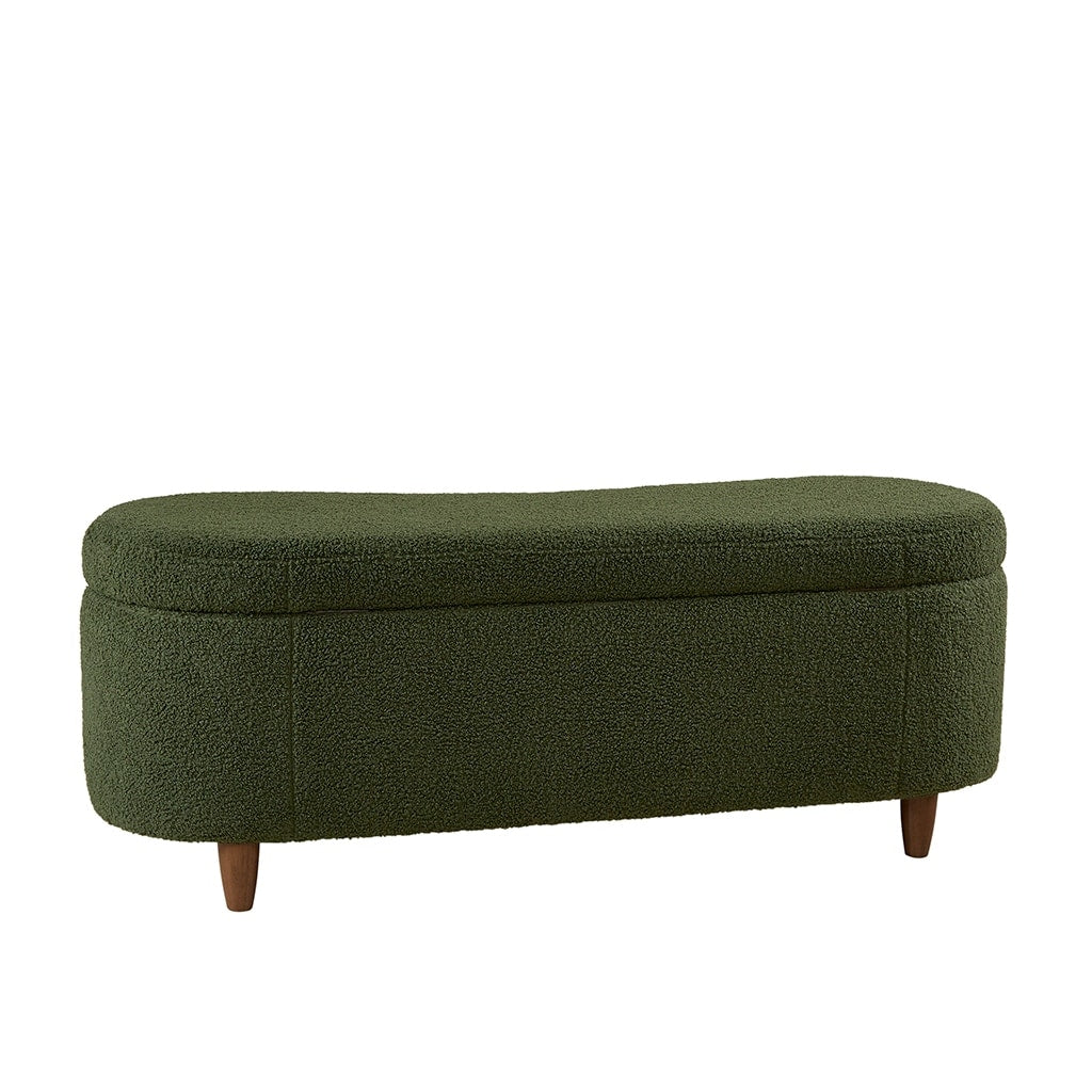 Banc d'appoint de rangement incurvé INK IVY Bailey style boucle