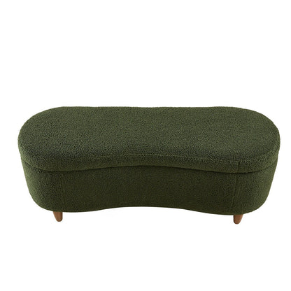 Banc d'appoint de rangement incurvé INK IVY Bailey style boucle