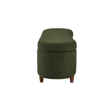 Banc d'appoint de rangement incurvé INK IVY Bailey style boucle
