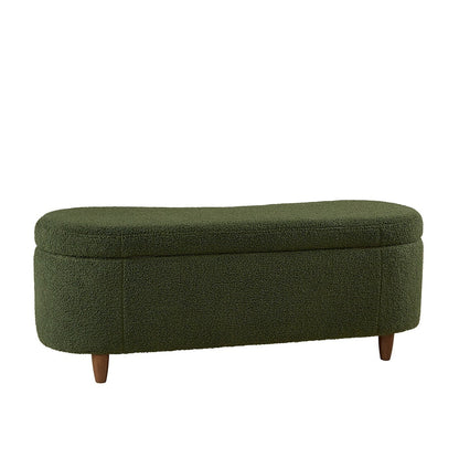 Banc d'appoint de rangement incurvé INK IVY Bailey style boucle