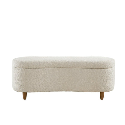 Banc d'appoint de rangement incurvé INK IVY Bailey style boucle